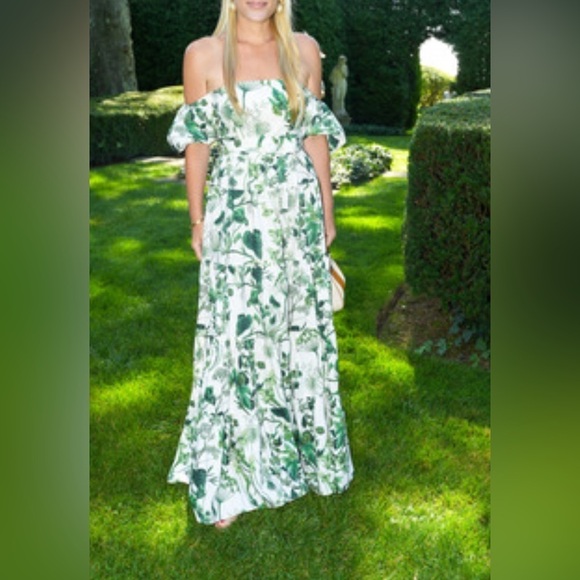 Cara Cara Wethersfield Dress gown in whimsical olive - Picture 3 of 10